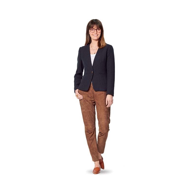 Patron Burda 6160 - Veste blazer encolure en V