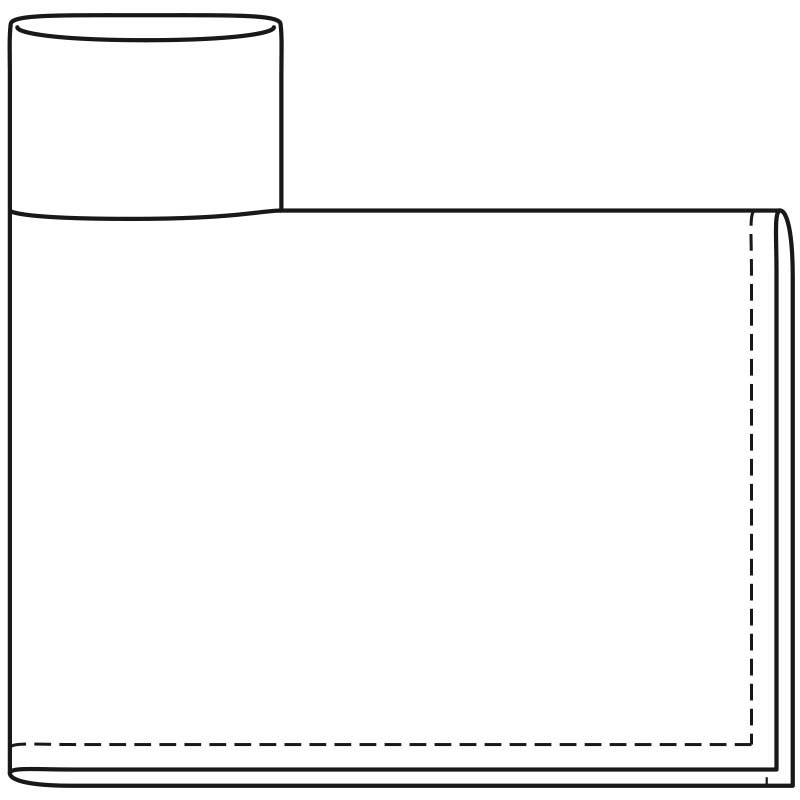 Patron Burda 6175 - Cape rectangulaire à col roulé