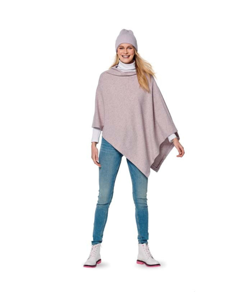 Patron Burda 6175 - Cape rectangulaire à col roulé