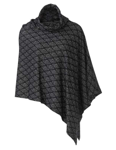 Patron Burda 6175 - Cape rectangulaire à col roulé