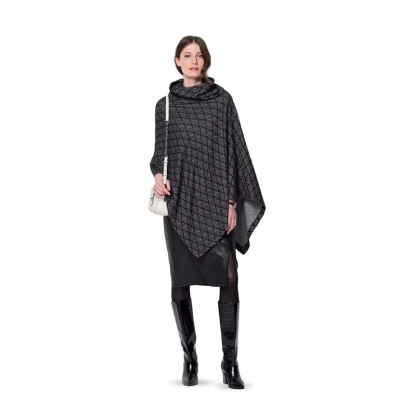 Patron Burda 6175 - Cape rectangulaire à col roulé 2