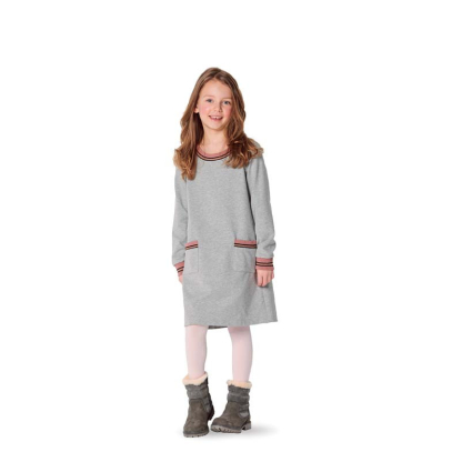 Patron Burda 9286 - Robe façon T-Shirt à bordures 2