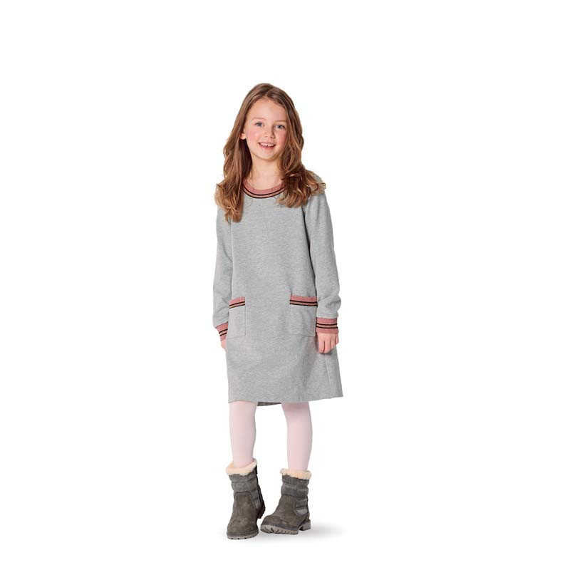 Patron Burda 9286 - Robe façon T-Shirt à bordures