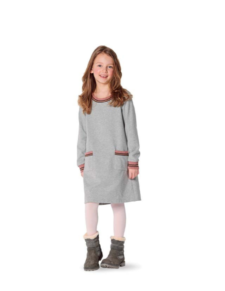 Patron Burda 9286 - Robe façon T-Shirt à bordures