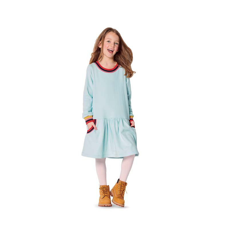 Patron Burda 9286 - Robe façon T-Shirt à bordures