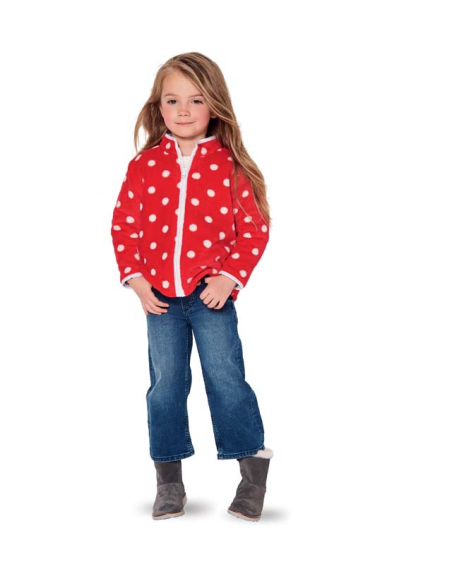 Patron Burda 9290 - Veste gilet avec fermeture à glissière bords gansés