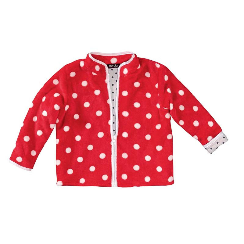 Patron Burda 9290 - Veste gilet avec fermeture à glissière bords gansés