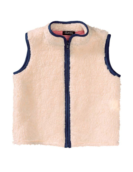 Patron Burda 9290 - Veste gilet avec fermeture à glissière bords gansés
