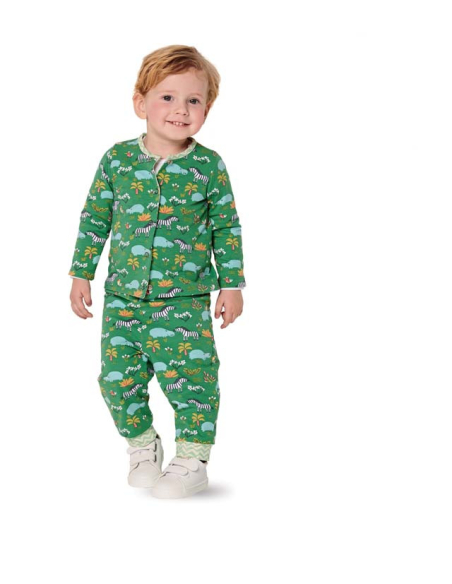 Patron Burda 9293 - Ensemble bébé Veste & pantalon réversibles
