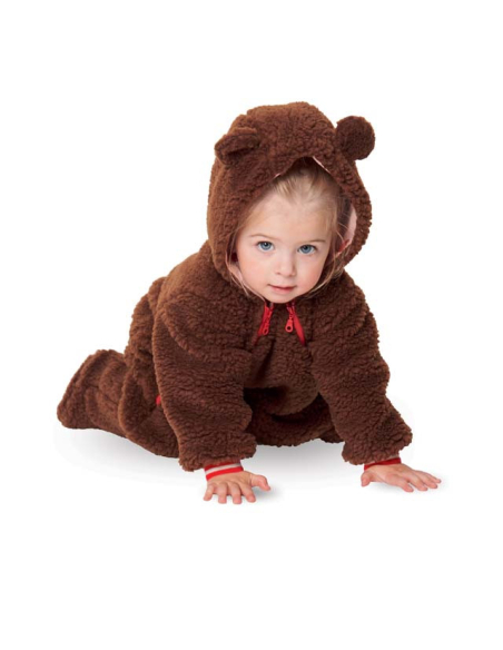 Patron Burda 9294 - Combinaison bébé zippée capuche