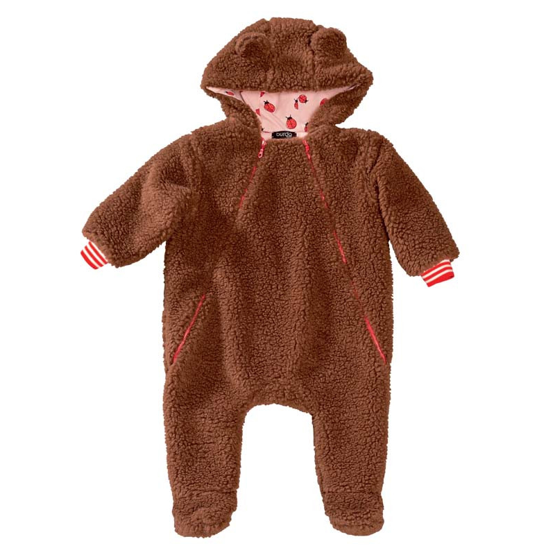 Patron Burda 9294 - Combinaison bébé zippée capuche