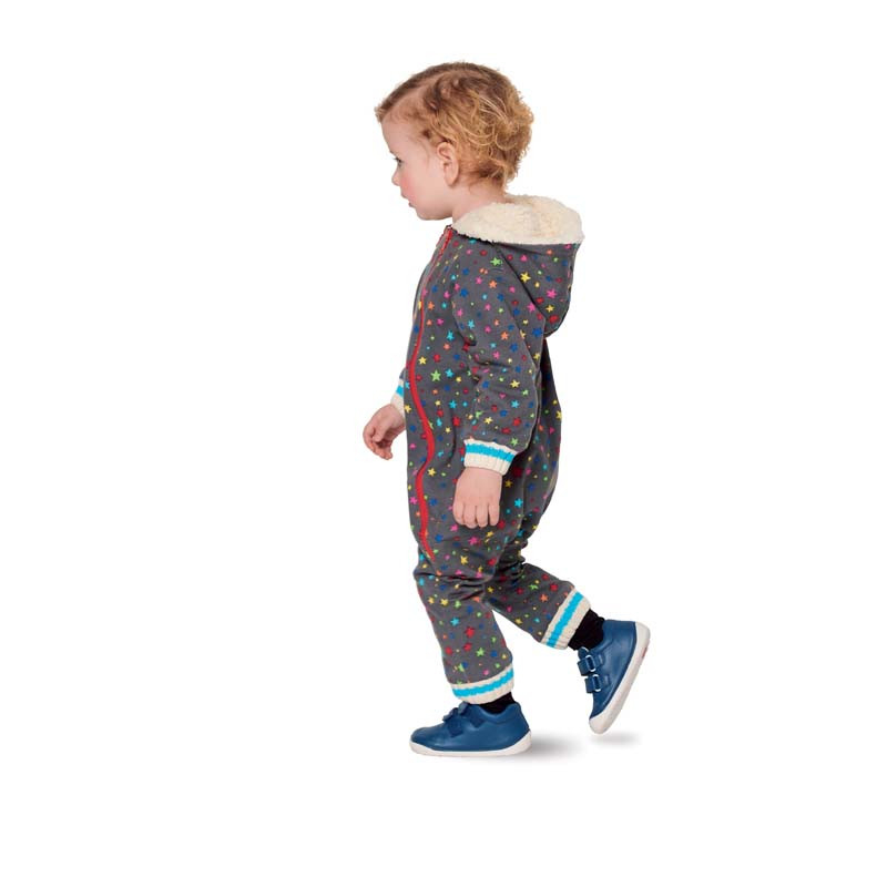 Patron Burda 9294 - Combinaison bébé zippée capuche