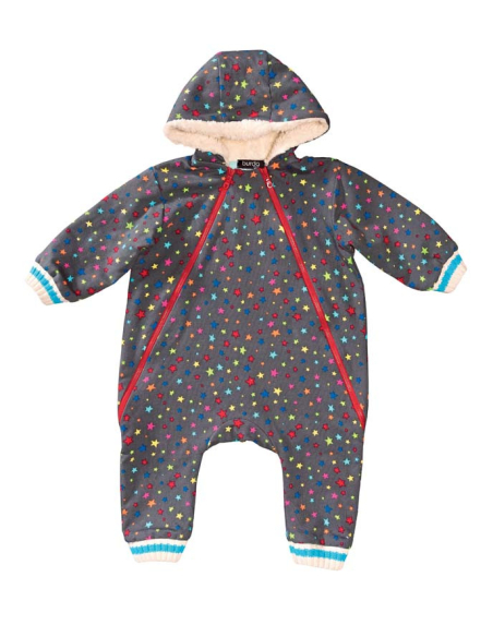 Patron Burda 9294 - Combinaison bébé zippée capuche
