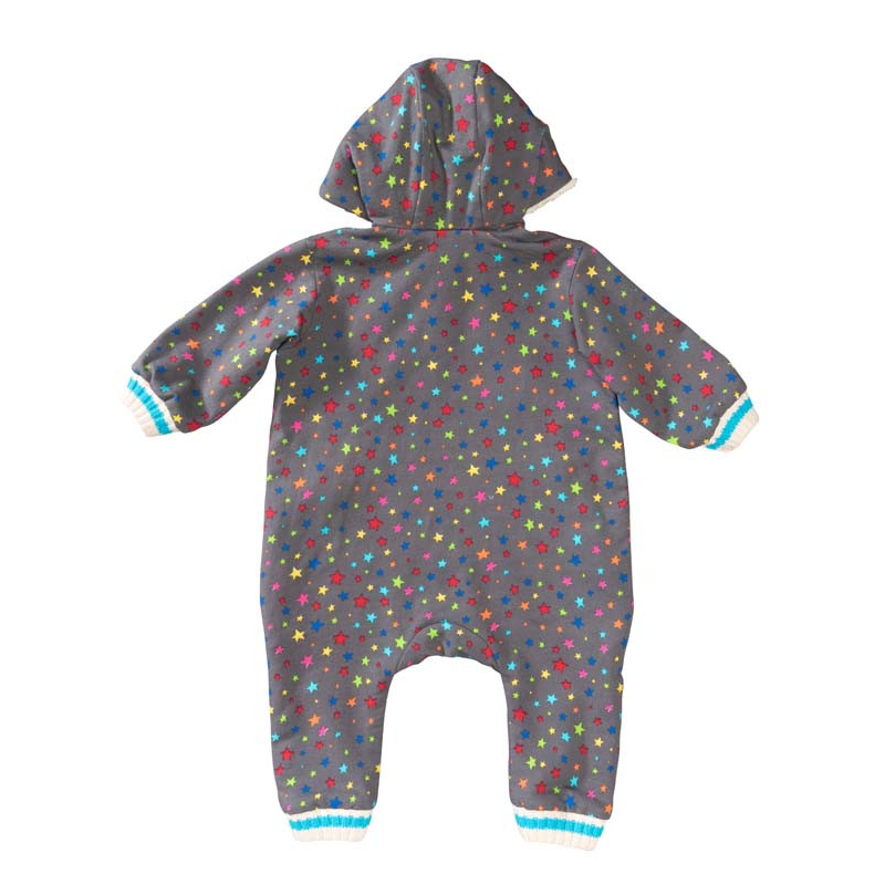 Patron Burda 9294 - Combinaison bébé zippée capuche