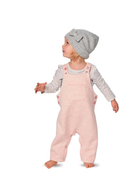 Patron Burda 9295 - Salopette bébé short à bretelles