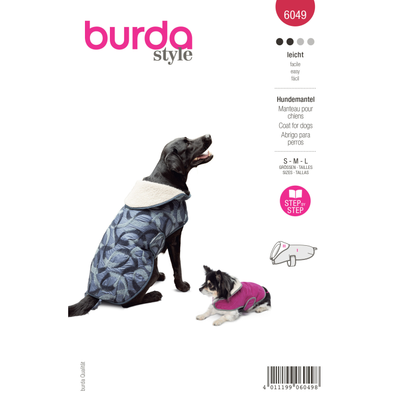 Patron Burda 6049 - Manteau pour chien