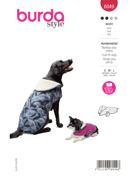 Patron Burda 6049 - Manteau pour chien