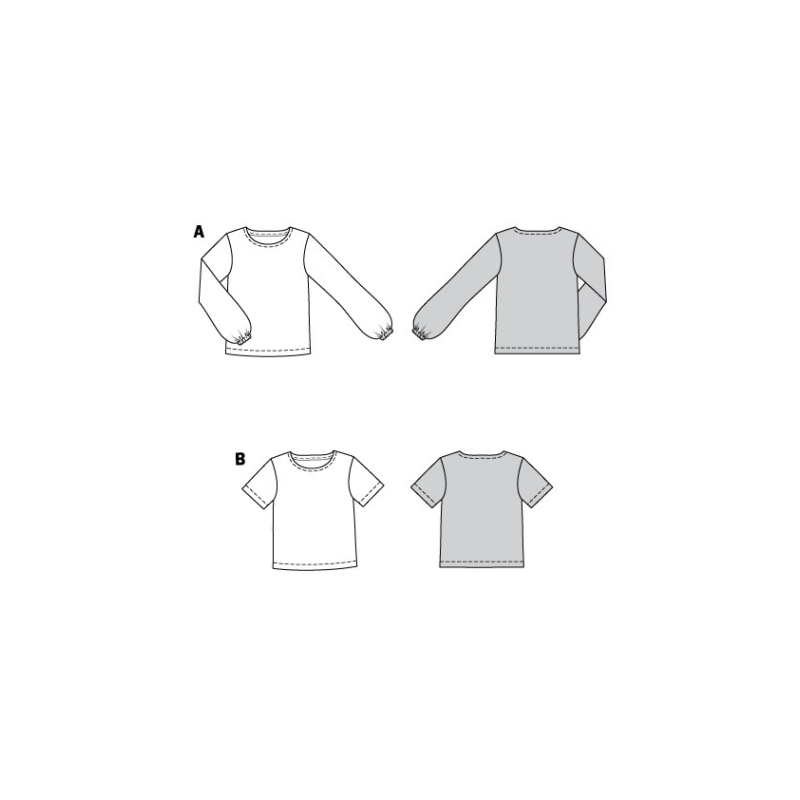 Patron Burda 6059 - T-Shirt / blouse Femme