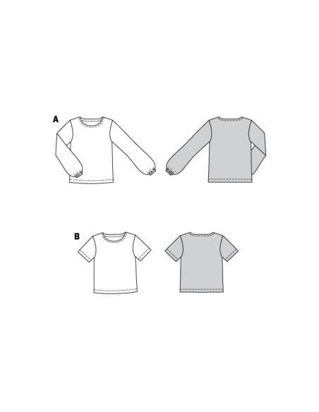 Patron Burda 6059 - T-Shirt / blouse Femme