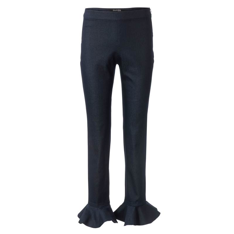 Patron Burda 6072 - Pantalons de forme étroite avec fermeture à glissière latérale