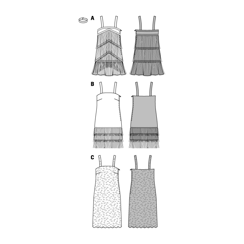 Patron Burda 2376 - déguisement charleston années 20