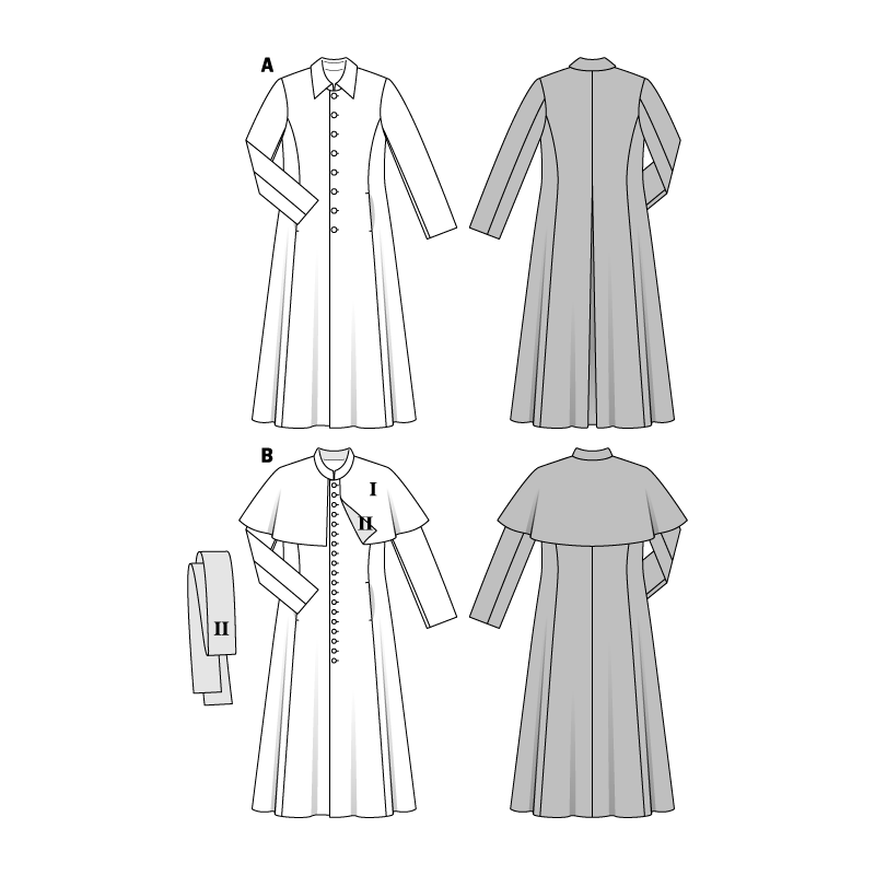 Patron Burda Carnaval 2388 - Déguisement Manteau Prêtre et Cosplay Homme