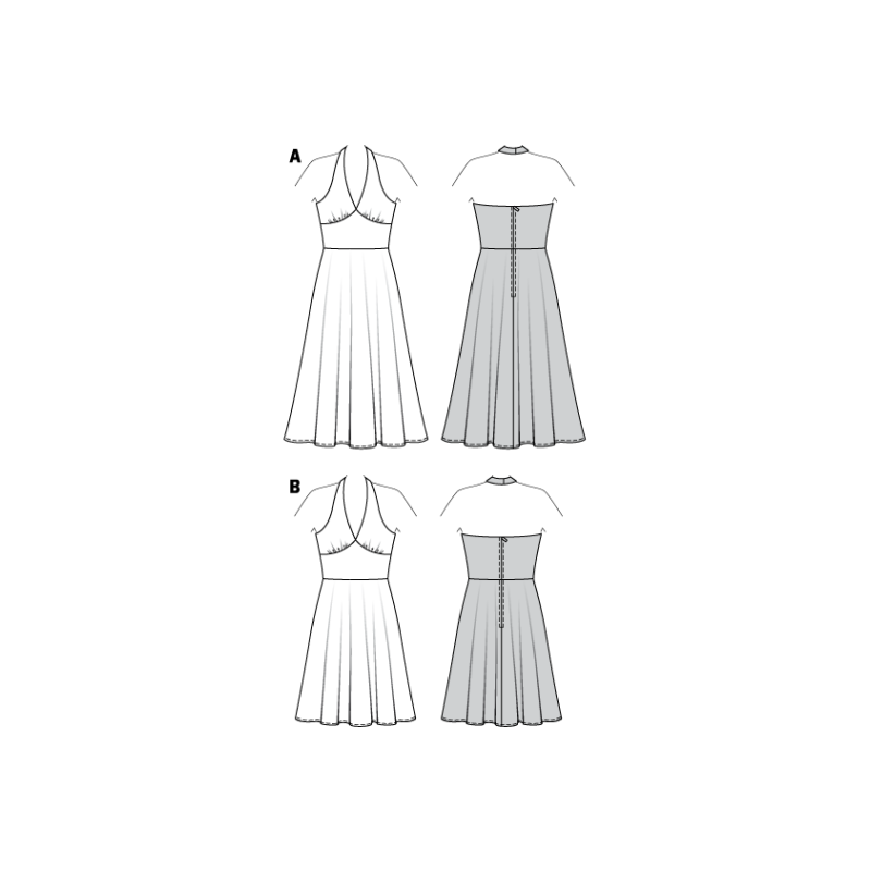 Patron Burda Carnaval 2393 - Déguisement Marilyn Femme