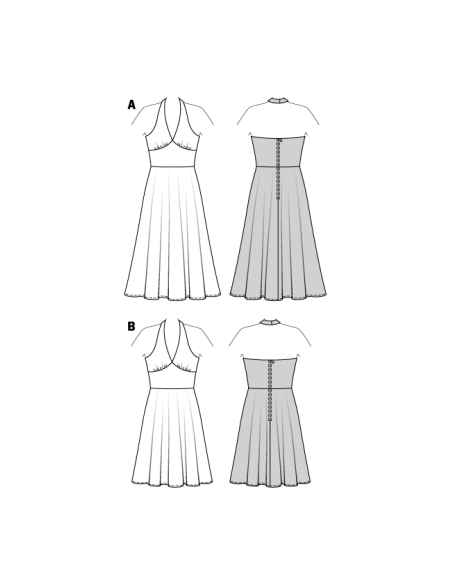 Patron Burda Carnaval 2393 - Déguisement Marilyn Femme