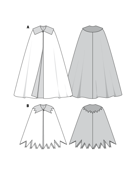 Patron Burda Carnaval 2435 - Déguisement Dracula, diablotine Adulte Mixte