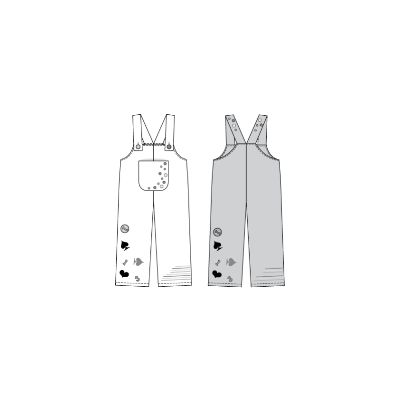 Patron Burda Carnaval 2453 - Déguisement Clown & Paysan Adulte Mixte