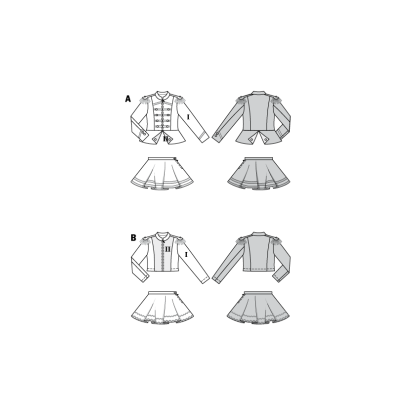 Patron Burda Carnaval 2472 - Déguisement Majorette enfant 2