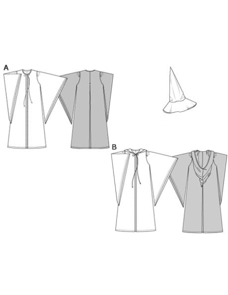 Patron Burda Carnaval 2483 - Déguisement Magicien et Enchanteur Homme