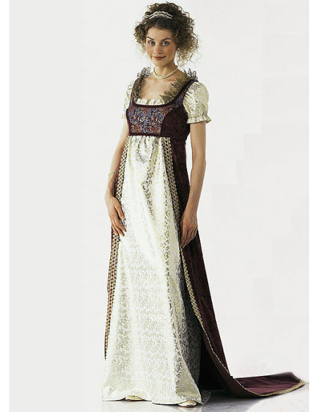 Patron Burda Carnaval 2493 - Déguisement Historique Joséphine Femme