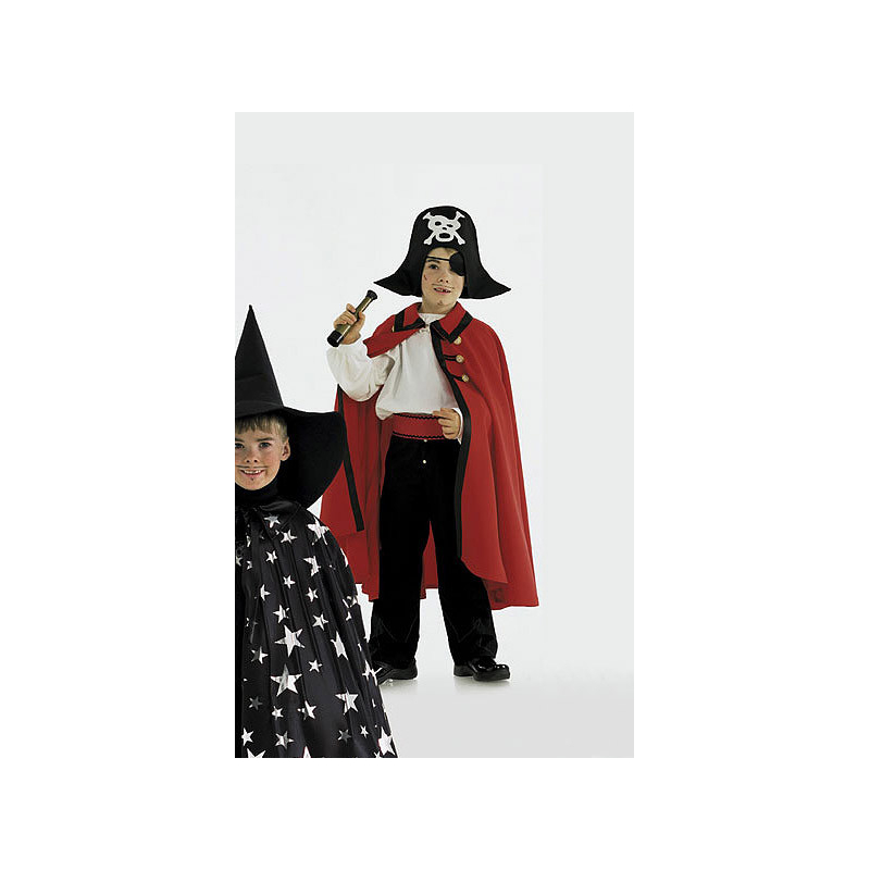 Patron Burda Carnaval 2494 - Déguisement Cape et Chapeau de Magicien, Pirate et Diable enfant
