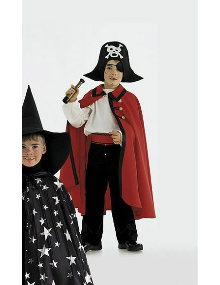 Patron Burda Carnaval 2494 - Déguisement Cape et Chapeau de Magicien, Pirate et Diable enfant