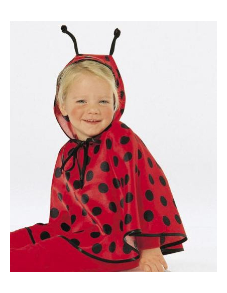 Cape Color-A-Ladybug, costume de coccinelle, cape de coccinelle