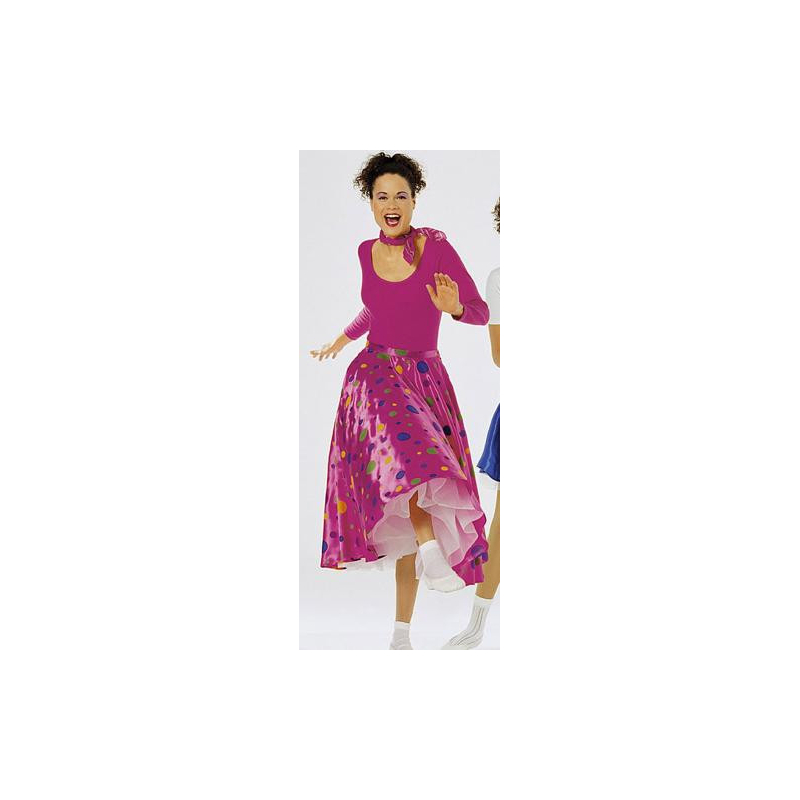 Patron Carnaval Burda 2518 - Déguisement jupe Rock'n Roll Femme