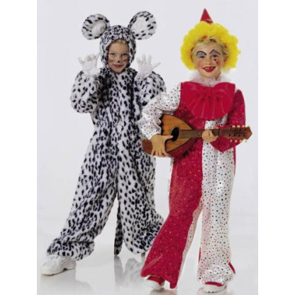 Patron Burda Carnaval 2524 - Déguisement Arlequin et Chat enfant 2
