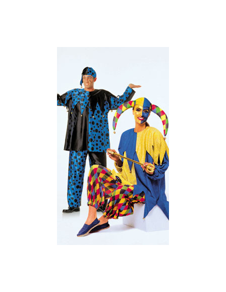 Patron Burda Carnaval 2527 - Déguisement Arlequin Adulte Mixte