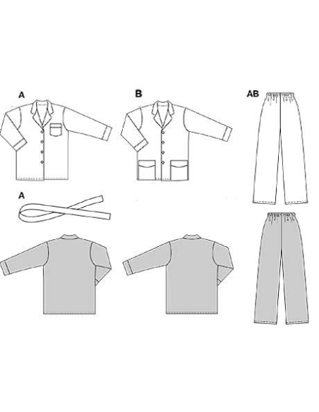Patron Burda 2691 - Pyjama