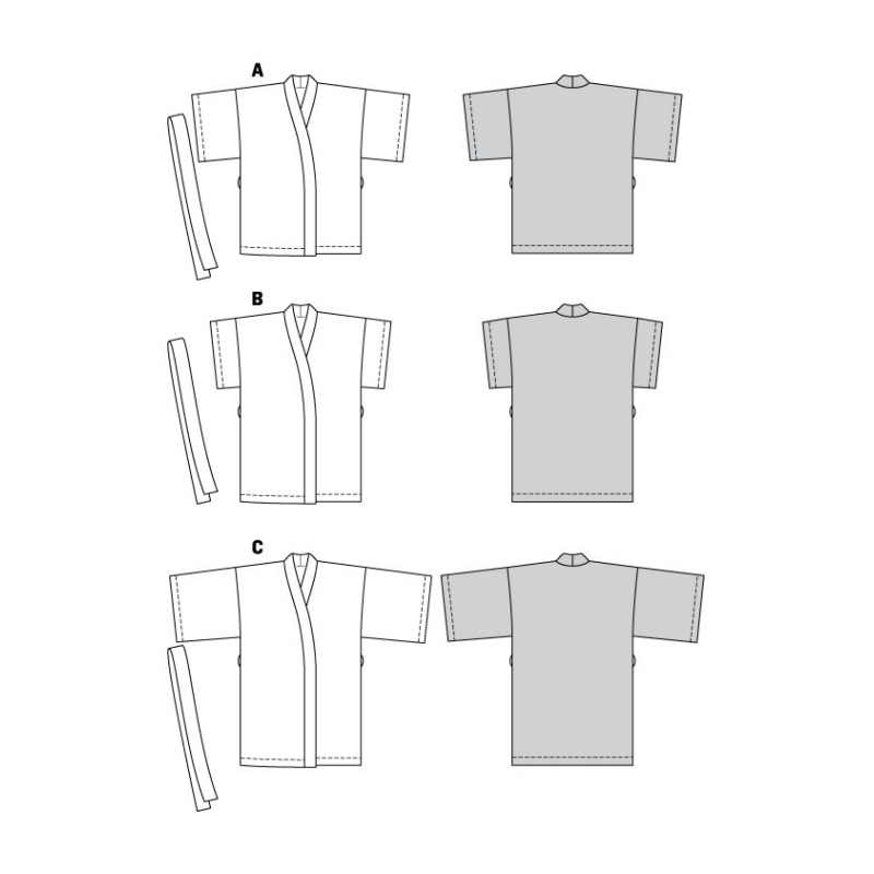 Patron Burda 5995 - Manteau Kimono Femme du 36 au 46 (FR)