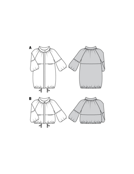Patron Burda 6022 - Vestes style Parka avec variations