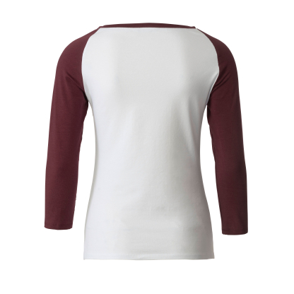 Patron Burda 6028 - T-shirts près du corps, manches raglan et encolure arrondie 2