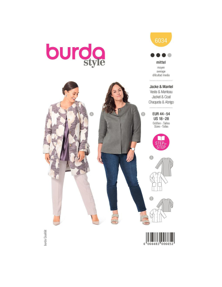 Patron Burda 6034 - Manteau et Veste tailleur