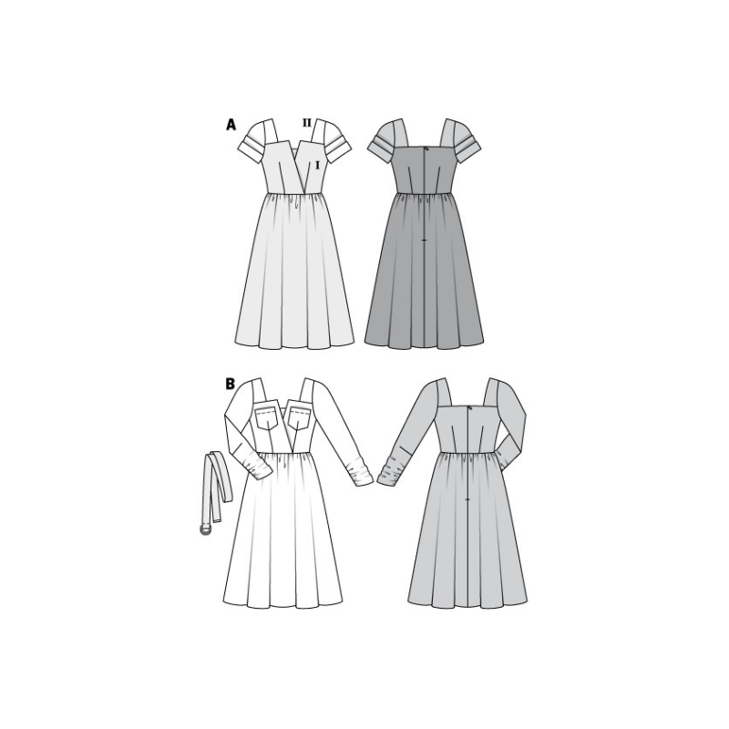 Patron Burda 6042 - Robes au look rétro