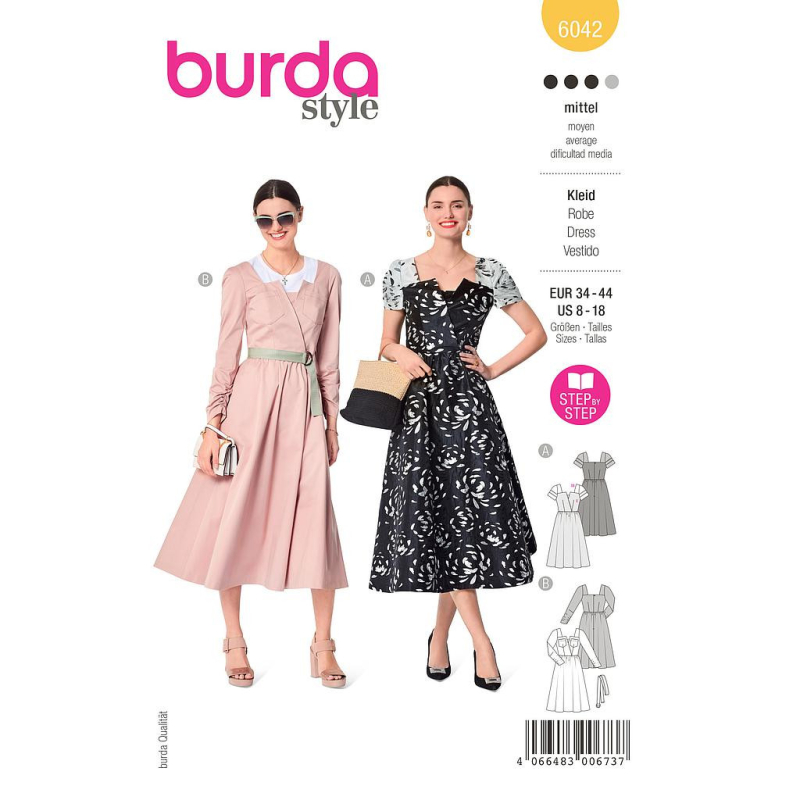 Patron Burda 6042 - Robes au look rétro