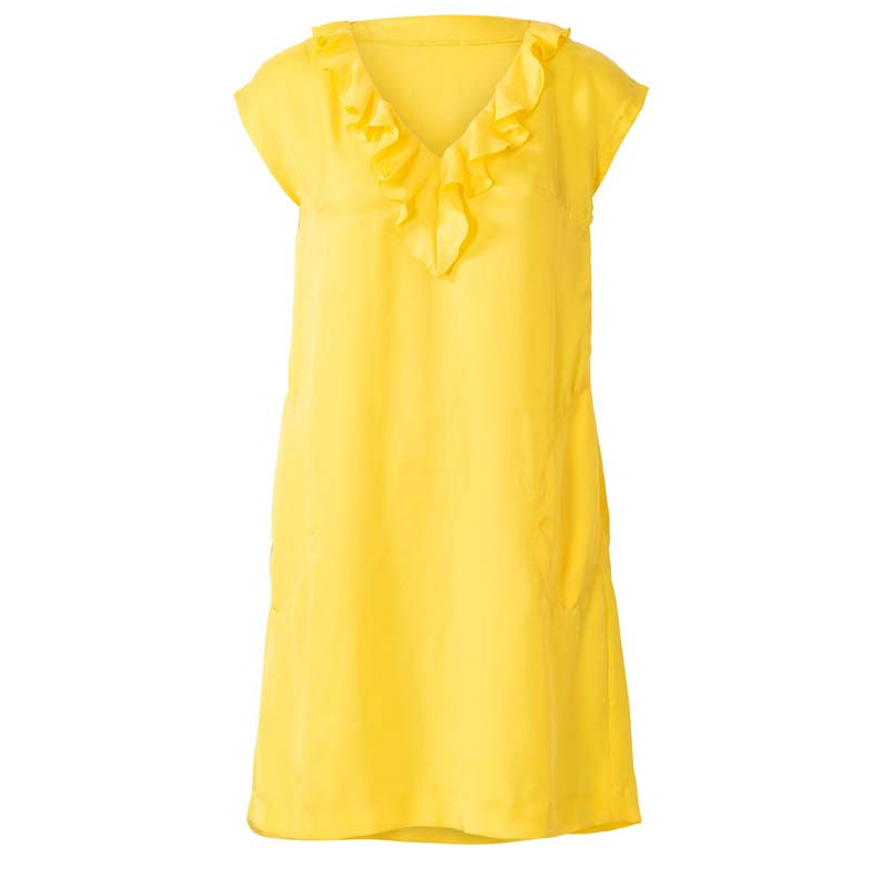 Patron Burda 6221 - Robe trapèze sans manche encolure en V avec ou sans volant