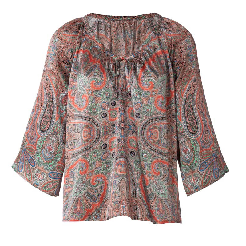 Patron Burda 6227 - Blouse ou tunique femme Carmen – coulisse à ruban