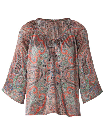 Patron Burda 6227 - Blouse ou tunique femme Carmen – coulisse à ruban