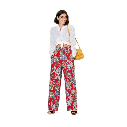 Patron Burda 6229 - Pantalon femme et pantacourt à coulisse élastique jambes amples 2